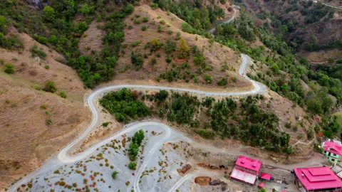 View of the road in mountains Stock Footage 153326988