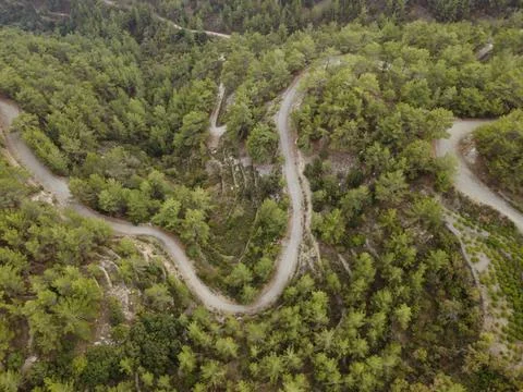 View of the road in mountains Stock Photos