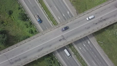 View of the road at right angles Video stock 147947607