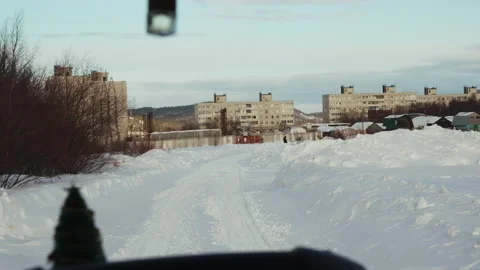 View of the road through the windshield of the car 스톡 동영상 188774668