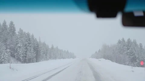 View of the road through the windshield of the car 스톡 동영상 188776151