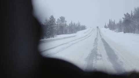 View of the road through the windshield of the car 스톡 동영상 188783210