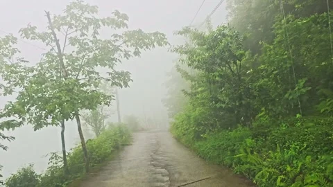 View a road through a windshield a. Stock Footage 282776307