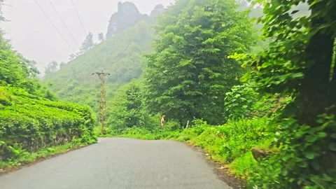 View a road through a windshield a. Stock Footage 282787270