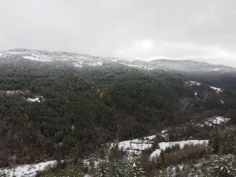The view of the road in winter Stock Photos