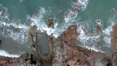 View of rock and wave Stock Footage 172408468