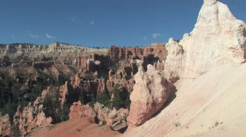 View of rock formation in desert Stock Footage 55571024