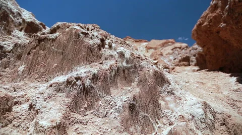 View of the Rock formations of the Moon Valley Stock Footage 64869109
