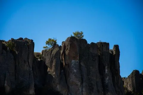 View to the rock formations in Phrygian Valley Stock Photos