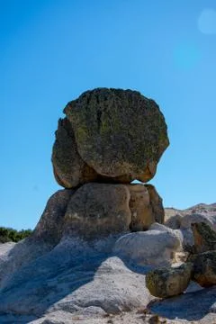 View to the rock formations in Phrygian Valley Stock Photos