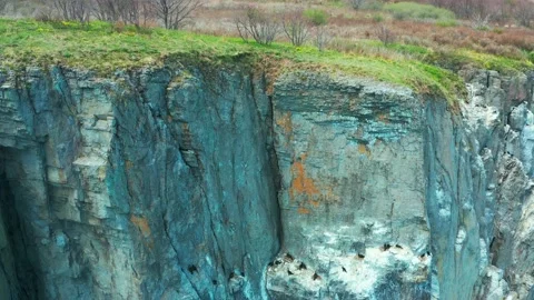 View of the rocks and sky. Stock Footage 158678535