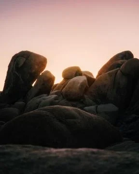 View of rocks in the mountains Stock Photos