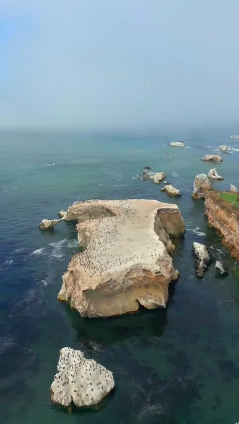 View of rocks in the sea Stock Footage 274333309