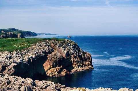 View of rocky cliffs Stockfoto's