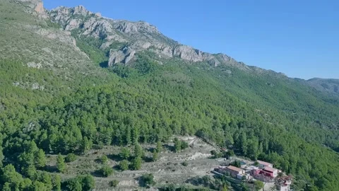 A view of a rocky mountain Video stock 147927276