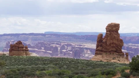 A view of a rocky mountain Stock-Footage 155584255