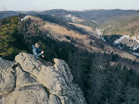 A view of a rocky a mountain Stock Photos