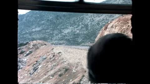 View of Rocky Terrain from Bus Stock Footage 278040235