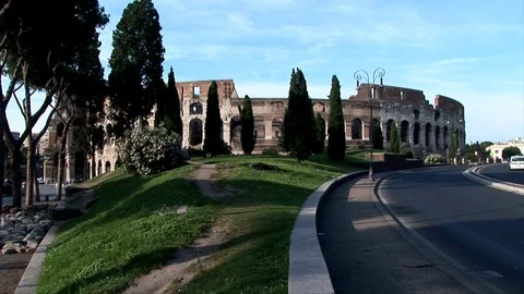 A View Of The Roman Colosseum 스톡 동영상 101682254