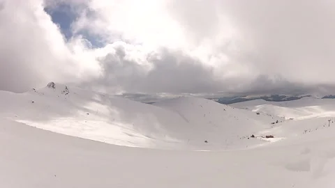 View of Romanian Mountain timelapse Stock Footage 146132695