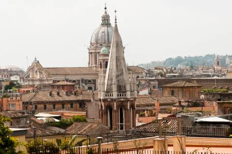 View of Rome from above 库存照片