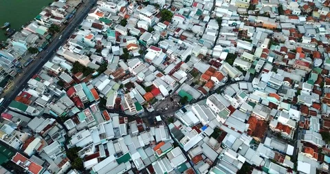 View of the roofs Stock Footage 88657753