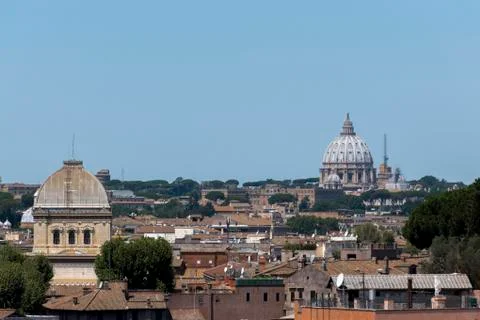 View of roofs of Rome Stock Photos