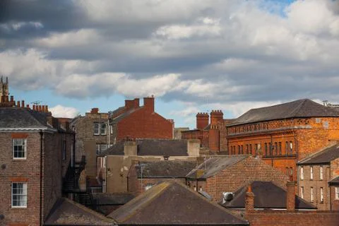View on the roofs in york 库存照片