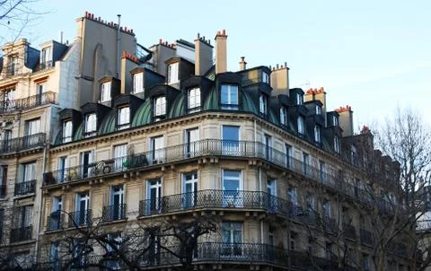 View of the rooftops of Paris. Foto stock