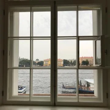 View from the room through the window Stock Photos