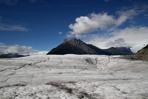 View on the root glacier, alaska Stock Photos