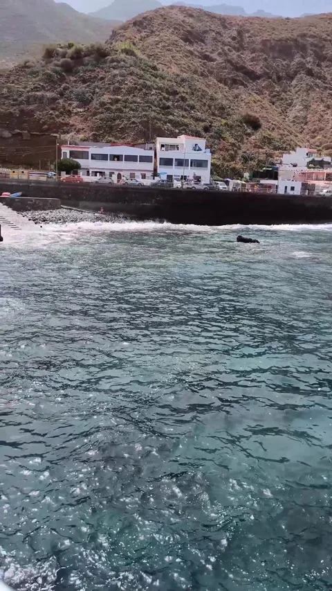 View from Roque de las Bodegas, Tenerife, Canary Islands Stock Footage 329187885