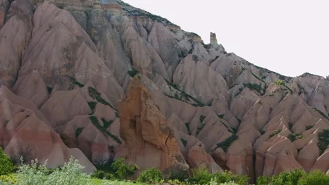 View of Rose Valley in Cappadocia, Turkey Stock Footage 332545199