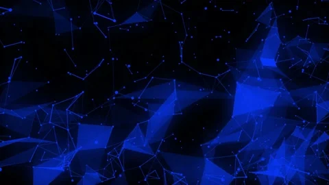 A view of a rotating graphic blue Stock Footage 155223578
