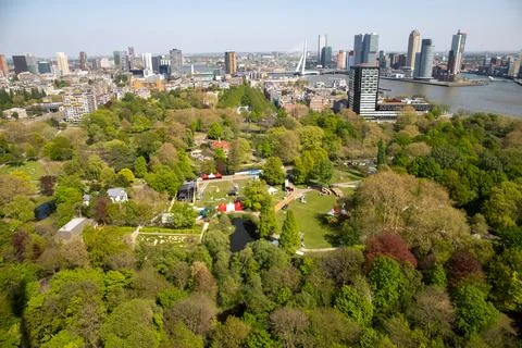 View of Rotterdam from the tower Stock Photos