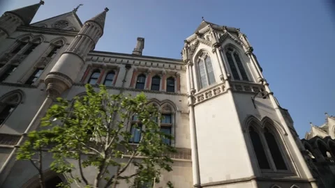 View of Royal Courts of Justice from Stock Video Pond5