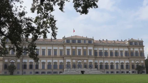 View of the royal villa of Monza Video stock 119812776