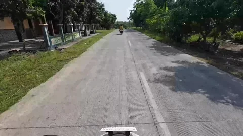 View of a rural highway in Blora district, Central Java, Indonesia Stock Footage 334850014