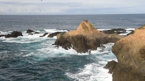 View from Russian Gulch State Park Video stock 138160995