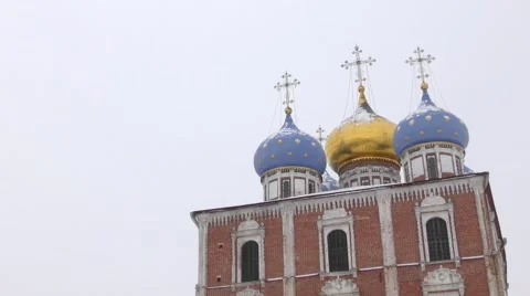 View of Ryazan Kremlin. Ryazan city, Central Russia Video stock 59796597