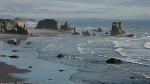View S MS high angle bandon Stock Footage 27676283