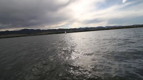 View from a sailboat Stock Footage 77503991