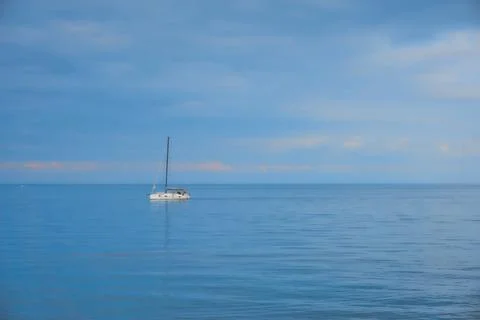 View of a sailing boat Foto stock