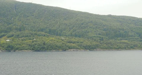 View from the sailing ferry, Norway 動画素材 96067080