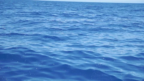 View from a sailing ship on the ocean Stock Footage 153362095