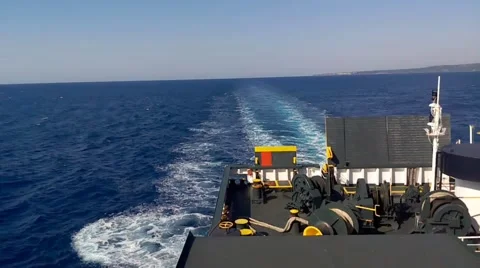 View From Sailing Ship On Sea Stock Footage 67975907