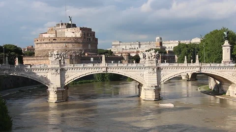 View of Saint Angel's Castle. Stock Footage 124665202