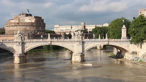 View of Saint Angel's Castle. Stock Footage 124665204