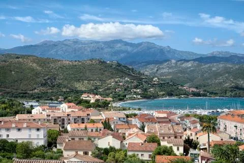 View of saint florent Stock Photos