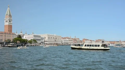 View of the Saint mark square, piazza San Marco venice Stock Footage 79103795